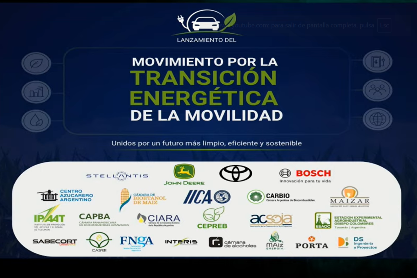 Presentaron el” Movimiento por la Transición Energética de la Movilidad” en el Congreso del MAIZAR